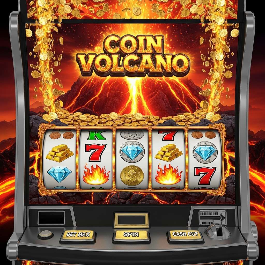 Coin Volcano Rzędy automatów do gier z graczami w luksusowym kasynie